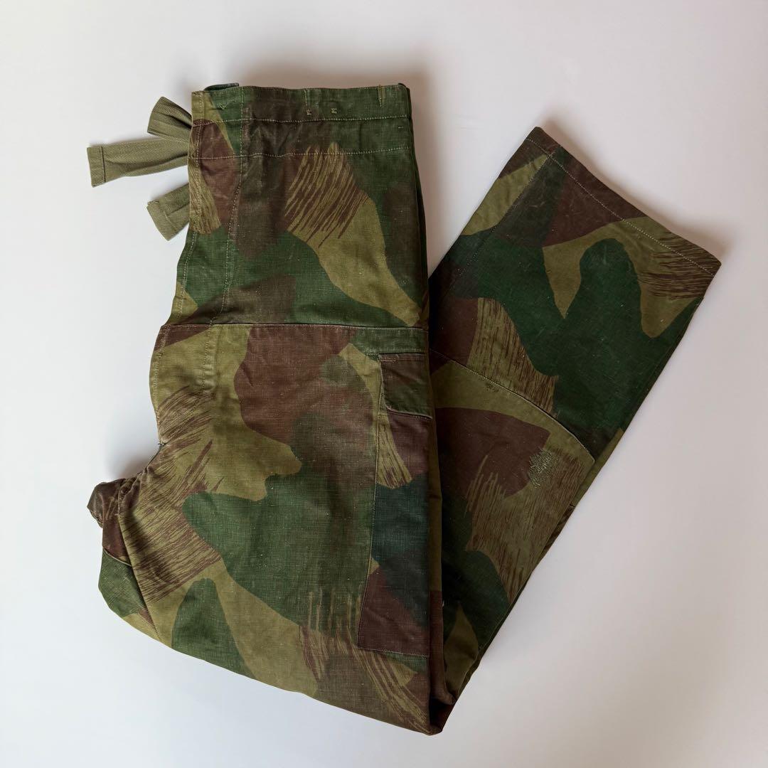 名作 50s Belgium Army ブラッシュストロークカモオーバーパンツ