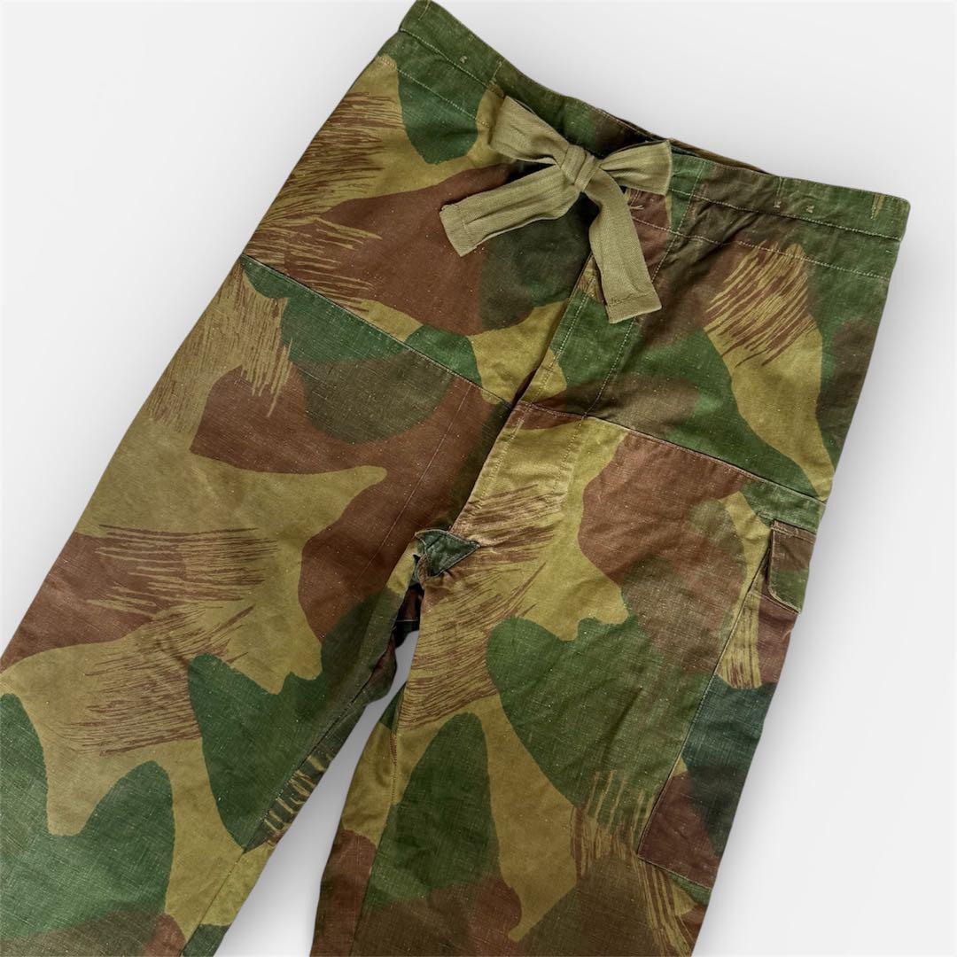 名作 50s Belgium Army ブラッシュストロークカモオーバーパンツ