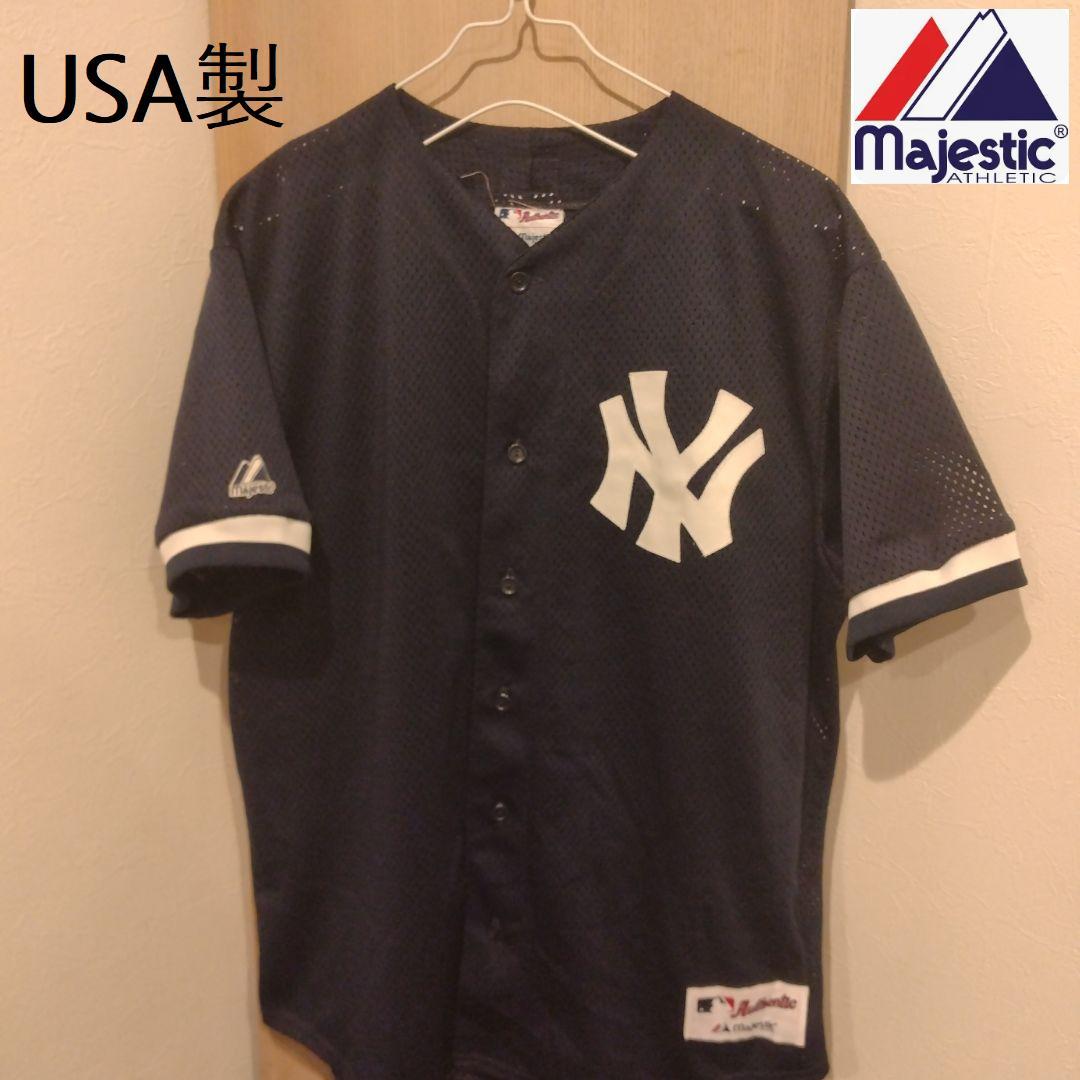 USA製majestic　ニューヨークヤンキース　ゲームシャツ　マジェスティック