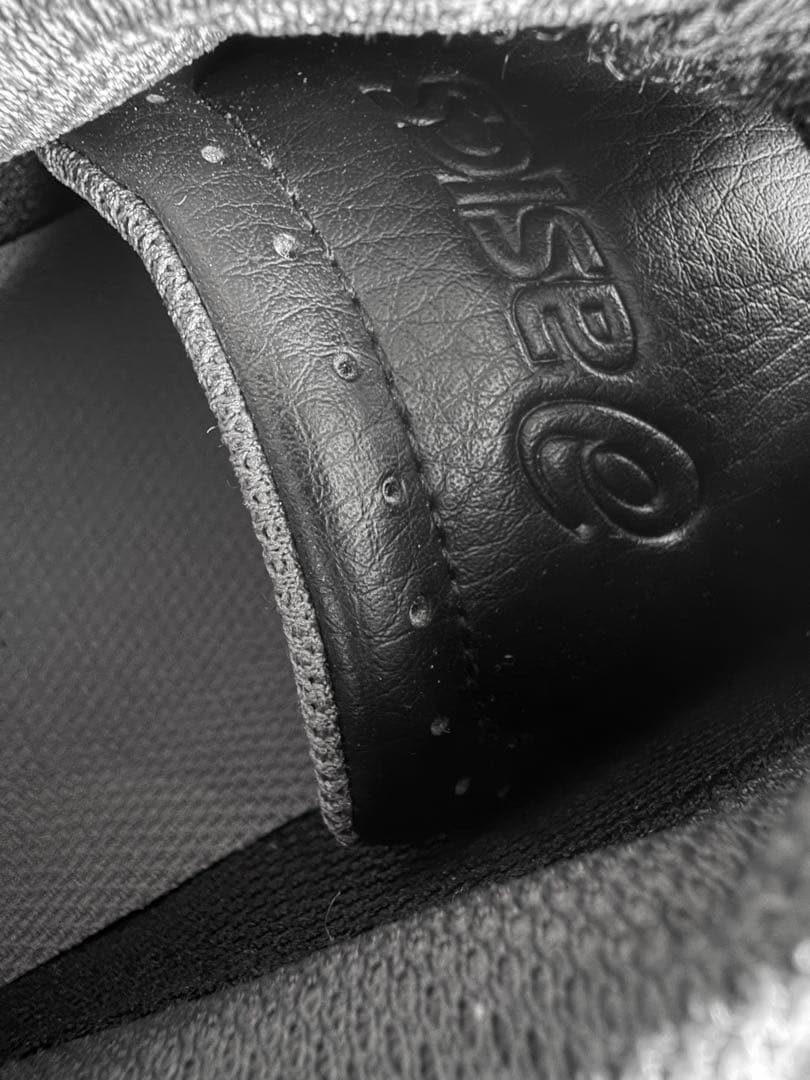 未使用✨asics アシックス ゴルフシューズ オールレザー ブラック　27.5