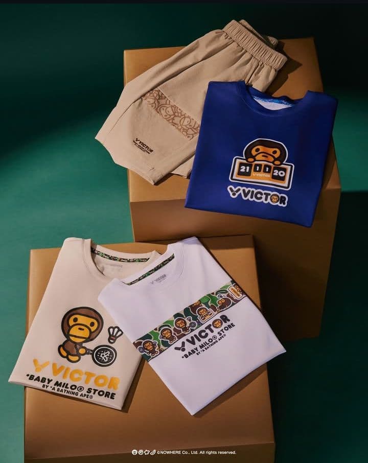 VICTOR x BABY MILO STORE® 　青Tシャツ　S