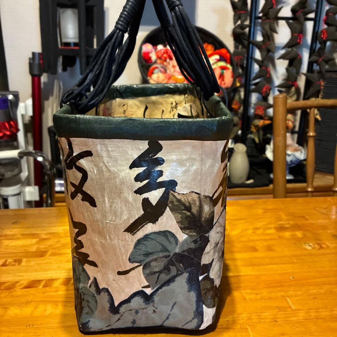 花柄 和装用バッグ タッセル付き