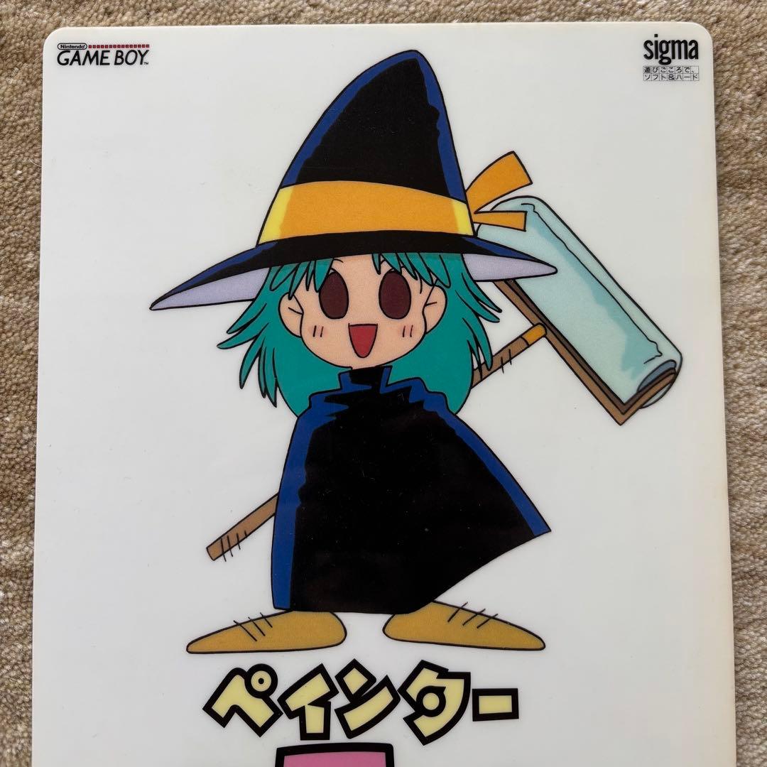超レア！非売品　ペインターモモピー　下敷き　レトロ　当時の物　佐藤元