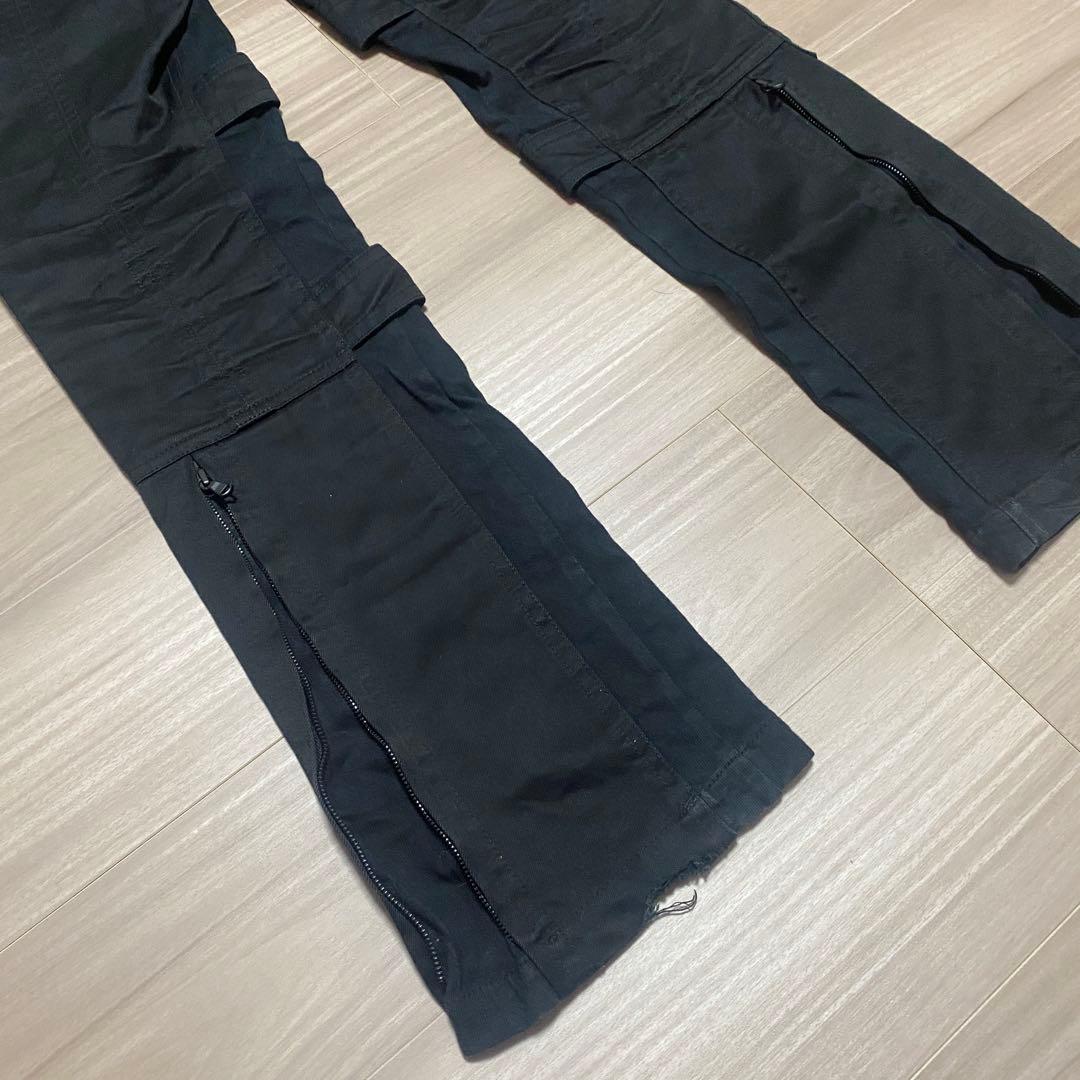 HALB TETE HOMME ボンテージ パラシュート カーゴパンツ y2k