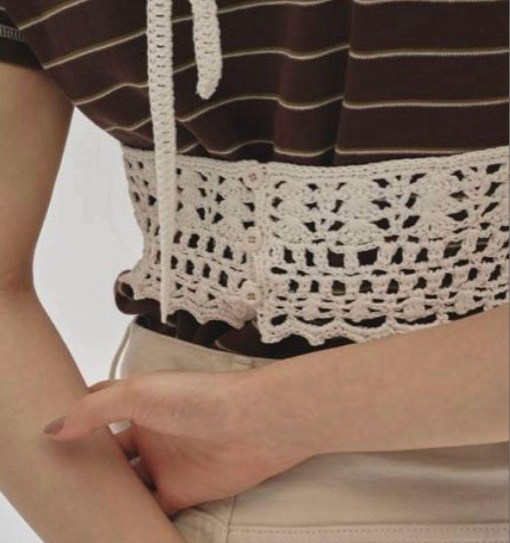 トップス Todayful Crochet Knit Bustier
