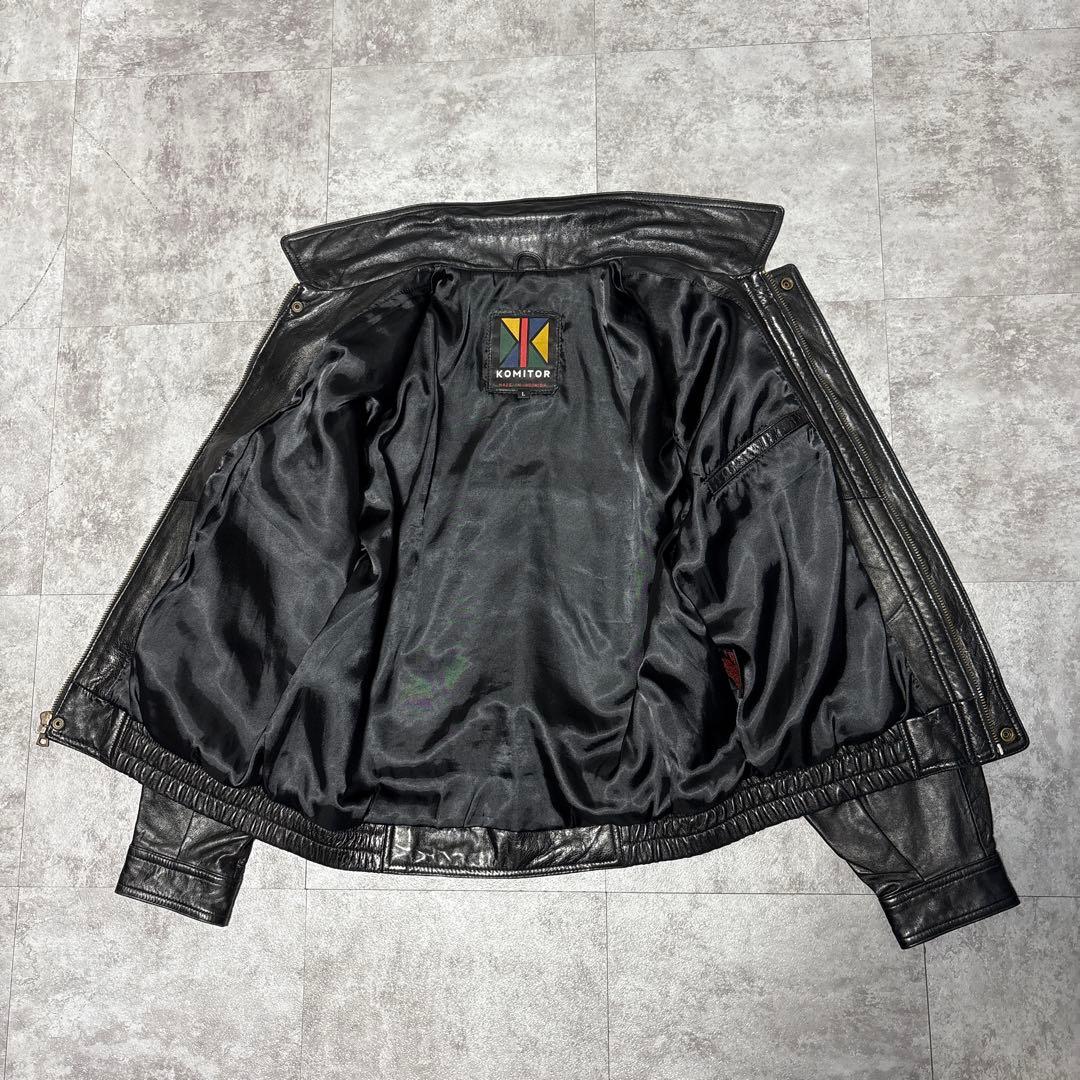 ジャケット・アウター 80s vtg short real leather flight jacket