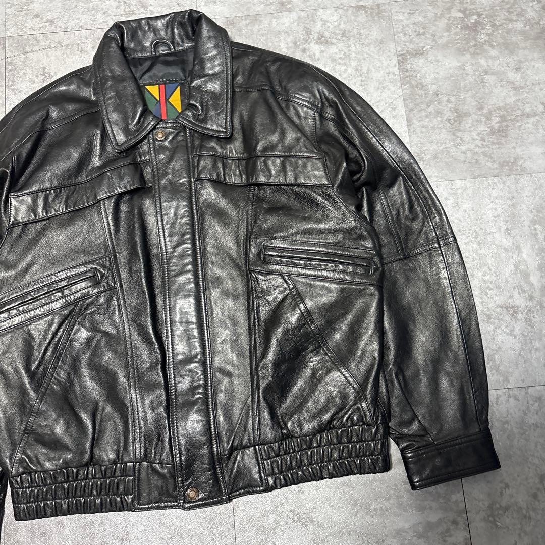 ジャケット・アウター 80s vtg short real leather flight jacket
