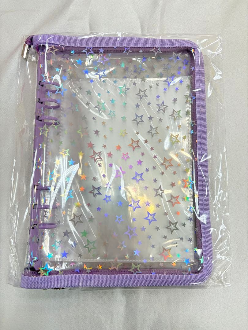 チャック式クリア星シール帳 A5サイズ 5色セット