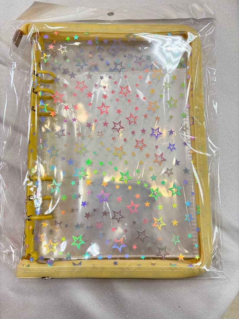 チャック式クリア星シール帳 A5サイズ 5色セット