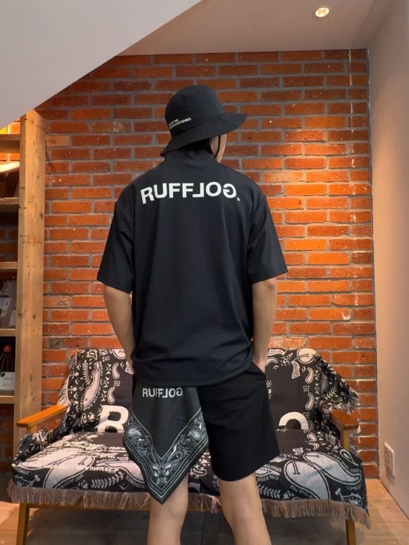 RUFFLOG モックネック　シャツと　ハーフパンツ　セットアップ　サイズXL