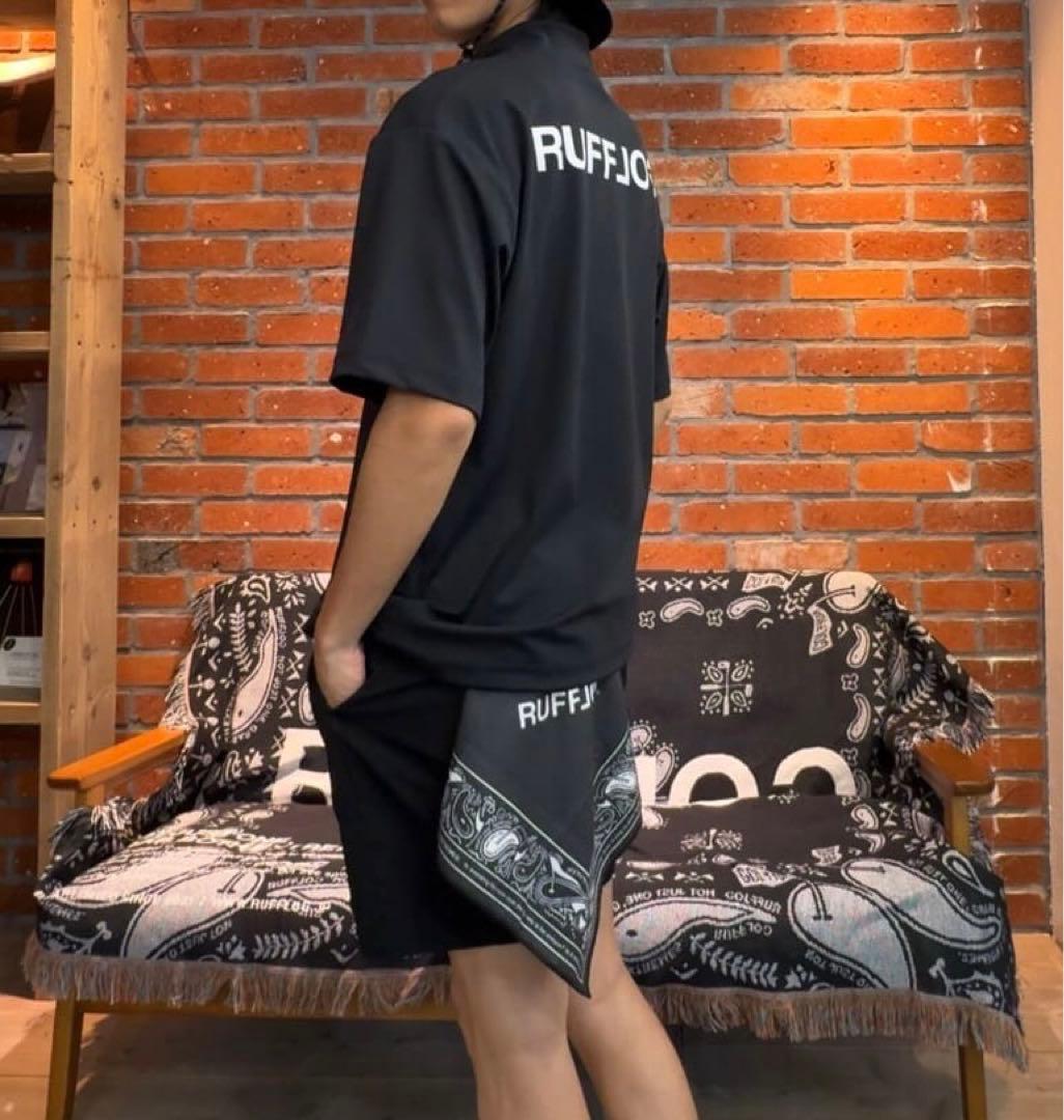 RUFFLOG モックネック　シャツと　ハーフパンツ　セットアップ　サイズXL