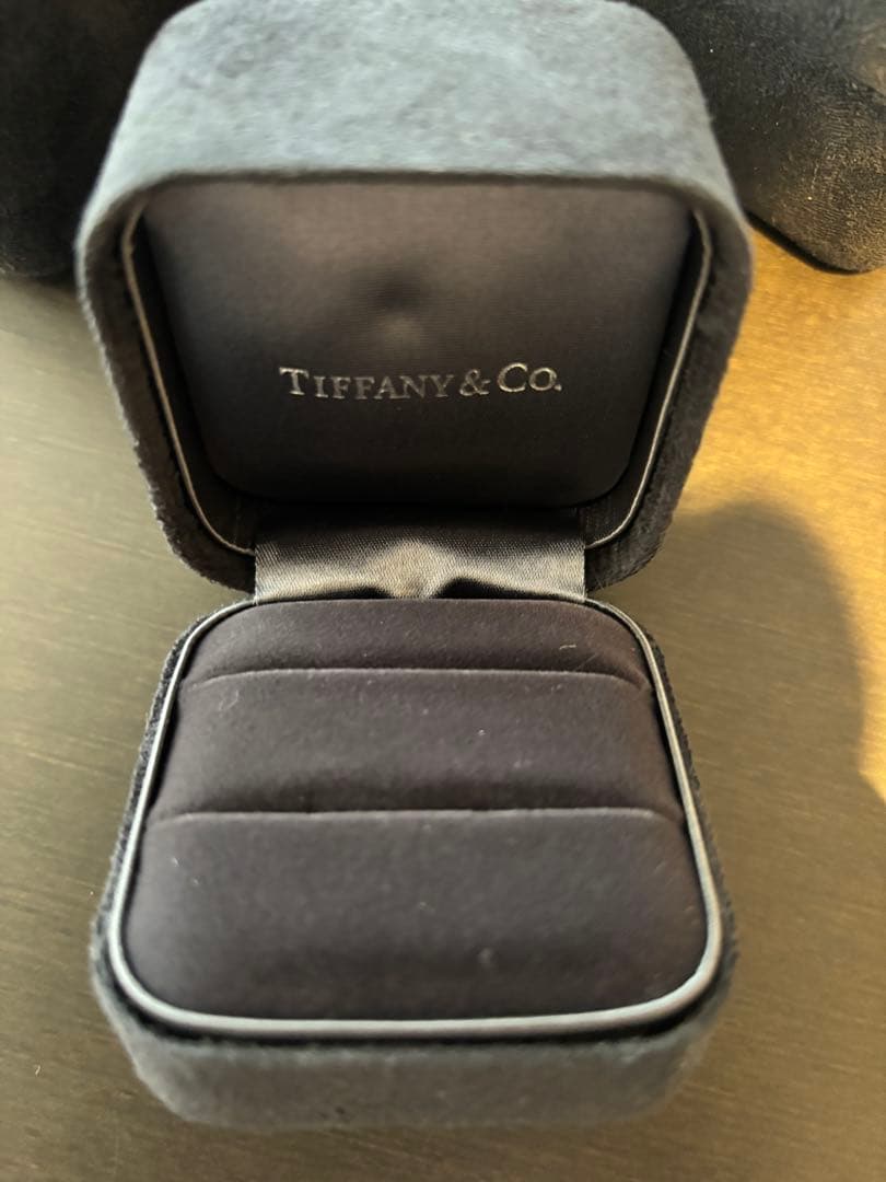 Tiffany シングルリングケース　箱　巾着　袋　リボン　３個セット