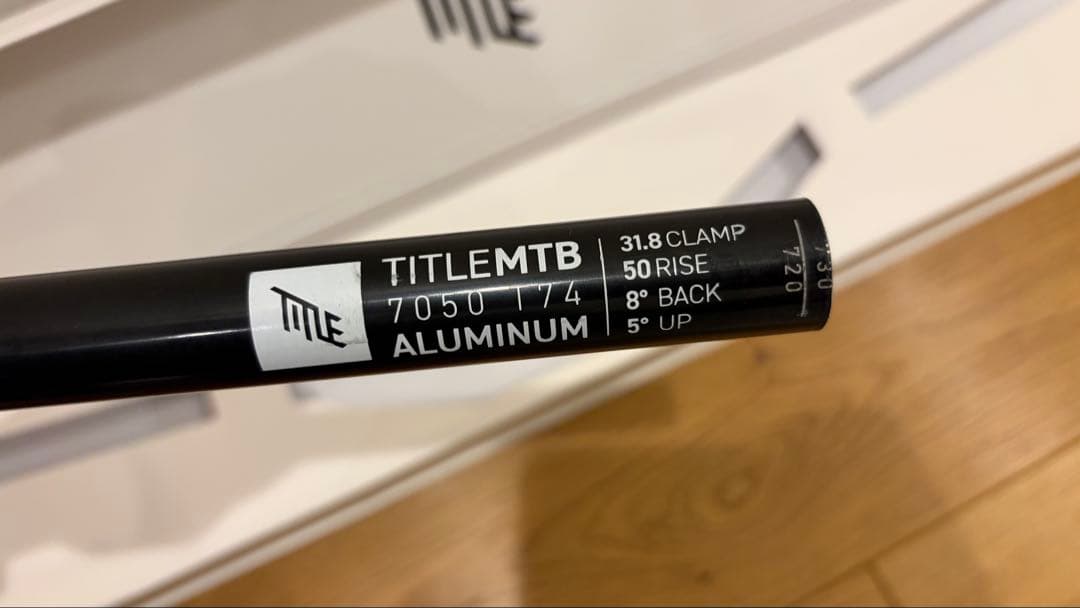 TITLE MTB AH1 ハンドルバー 31.8mm ライズ50mmブラック