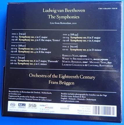 SACD5枚+DVD1枚 フランス・ブリュッヘン指揮「ベートーヴェン交響曲全集」