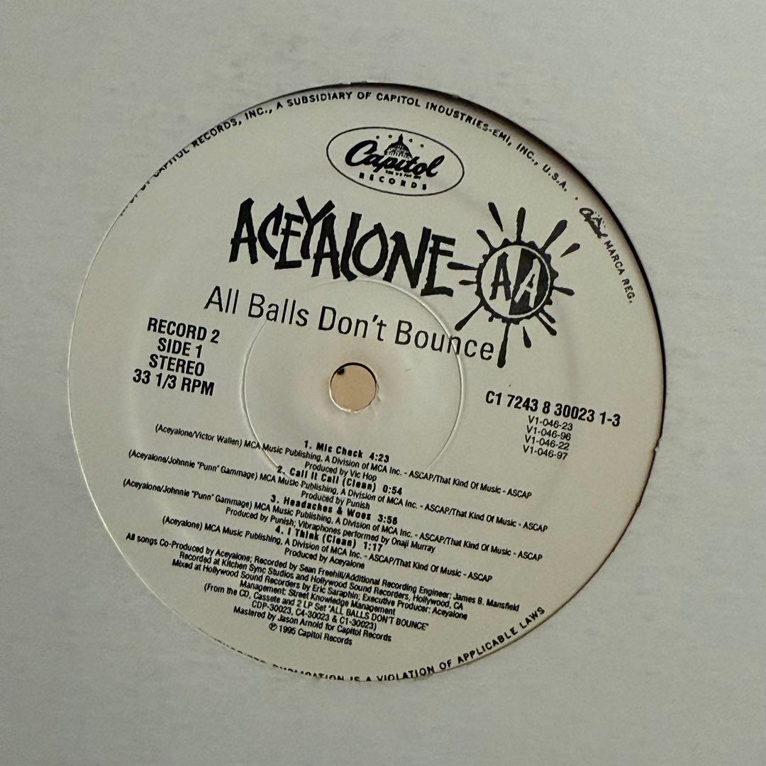 ACEYALONE All Balls Don't Bounce 2枚組LPレコ