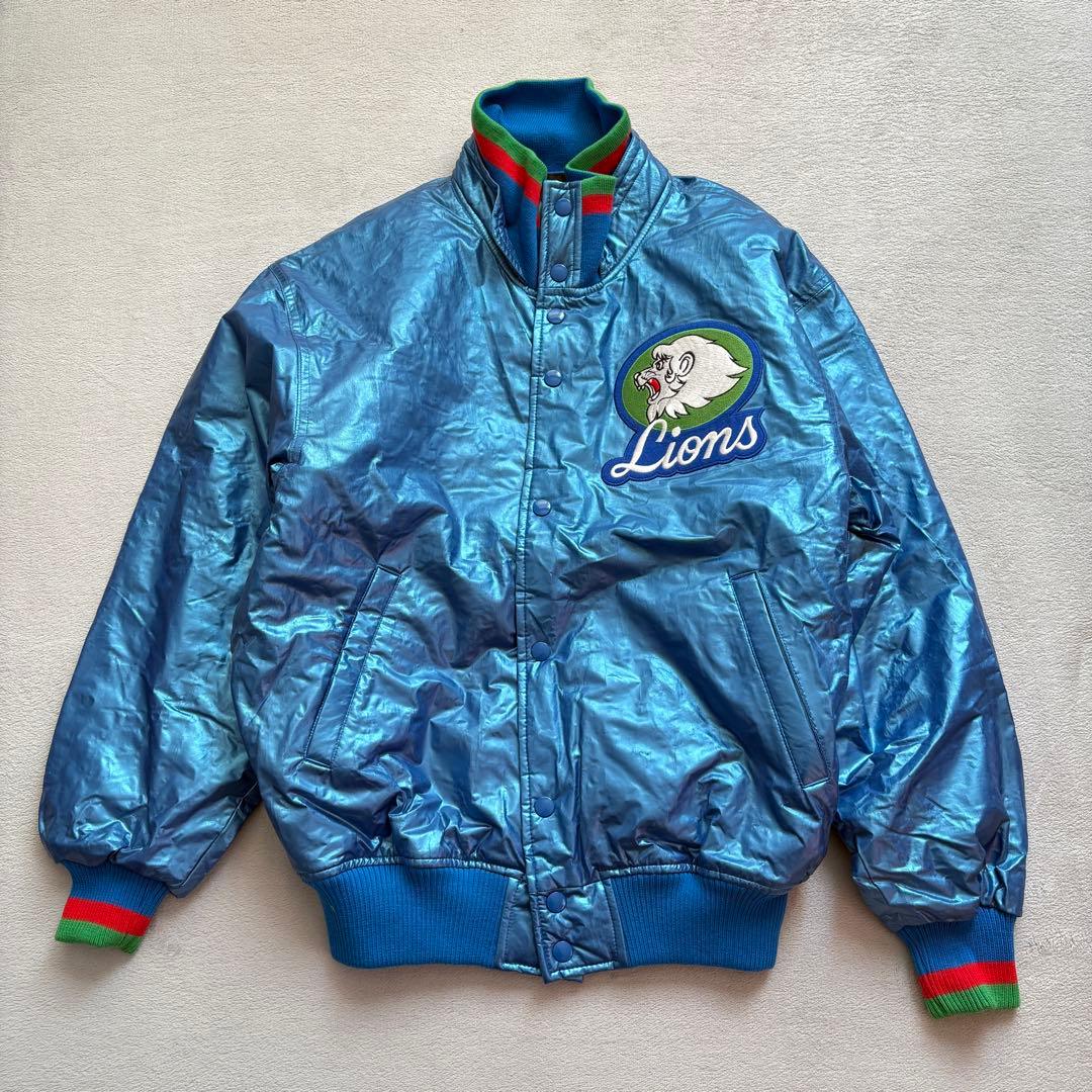 90s 埼玉西武ライオンズ コーチジャケット グラコン スタジャン ビンテージ