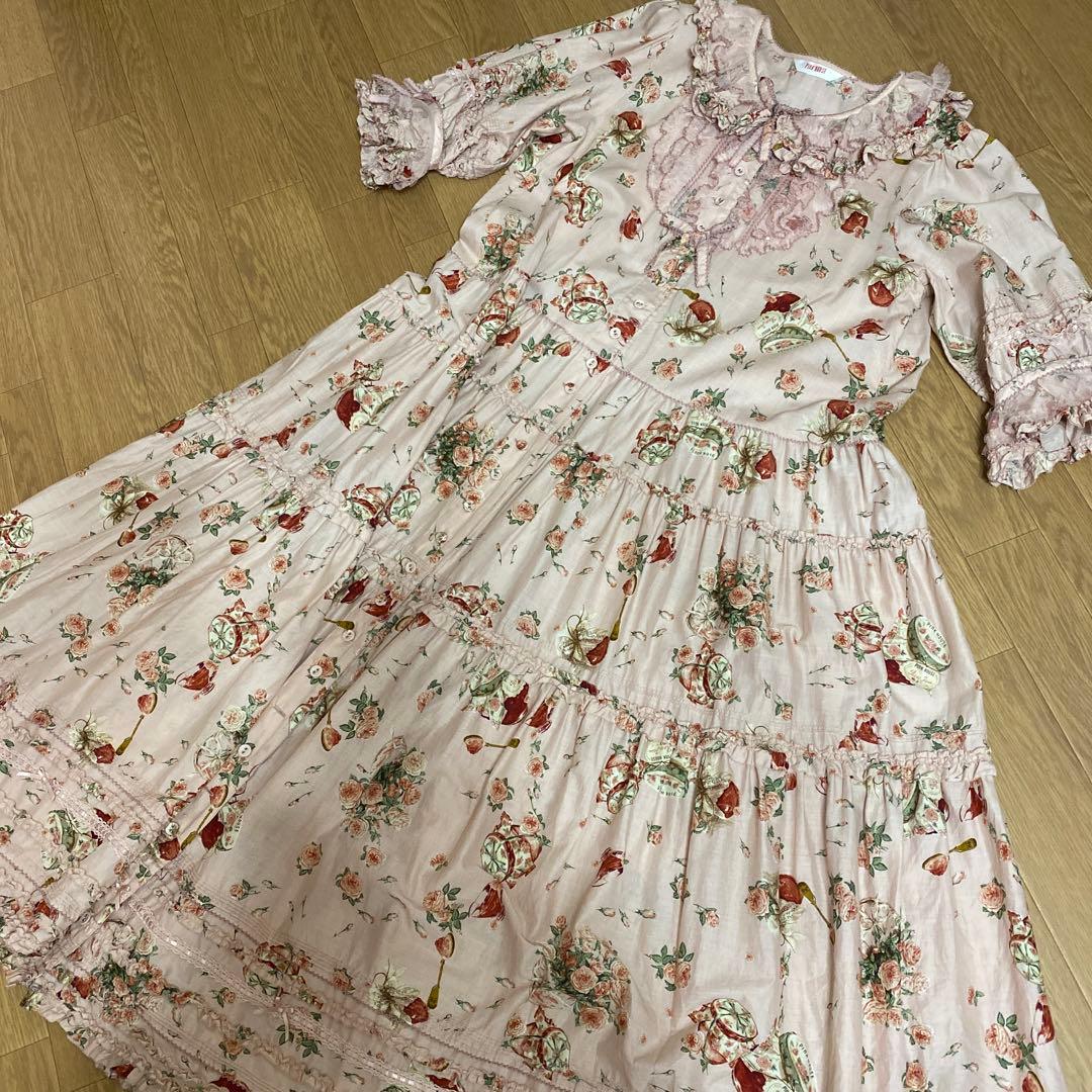 PINKHOUSE ローズジャム瓶 ロングワンピース