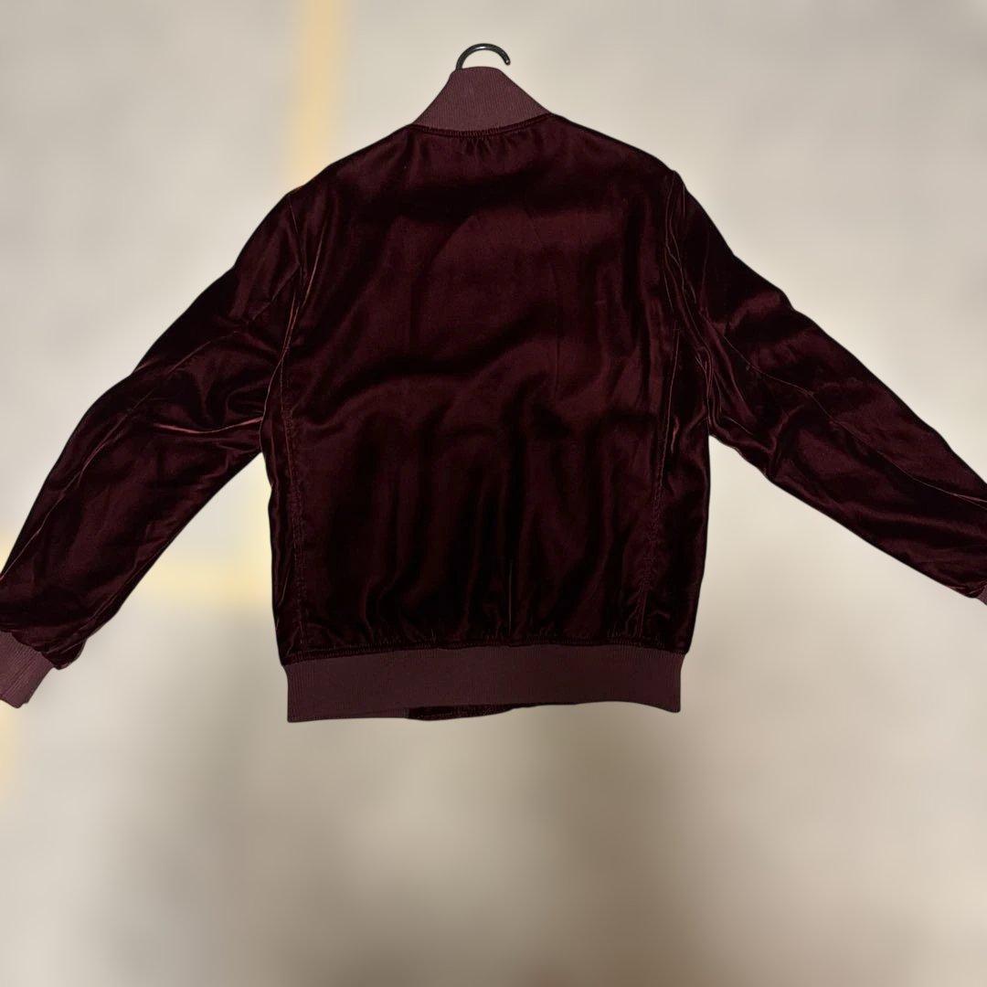 FRED PERRY ベロア トラックジャケット ボルドー