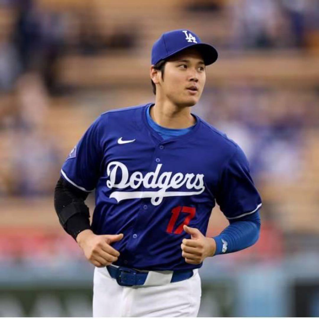 新品 ナイキ 大谷翔平 ドジャース ユニフォーム US Lサイズ ブルー