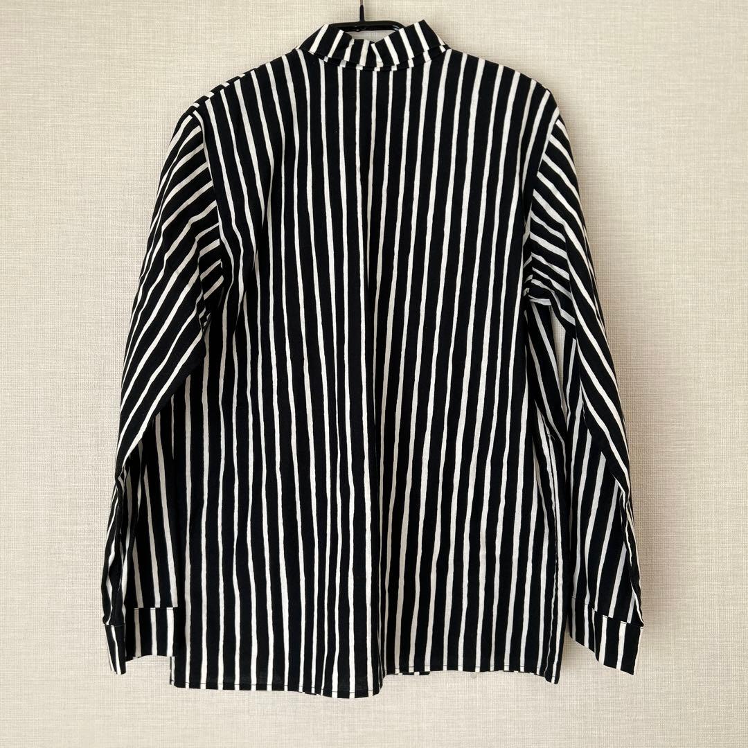 【美品】marimekko ストライプ長袖シャツ 140/146