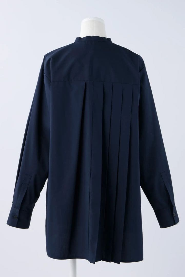 【極美品】ENFOLD アシンメトリーシャツ ネイビー
