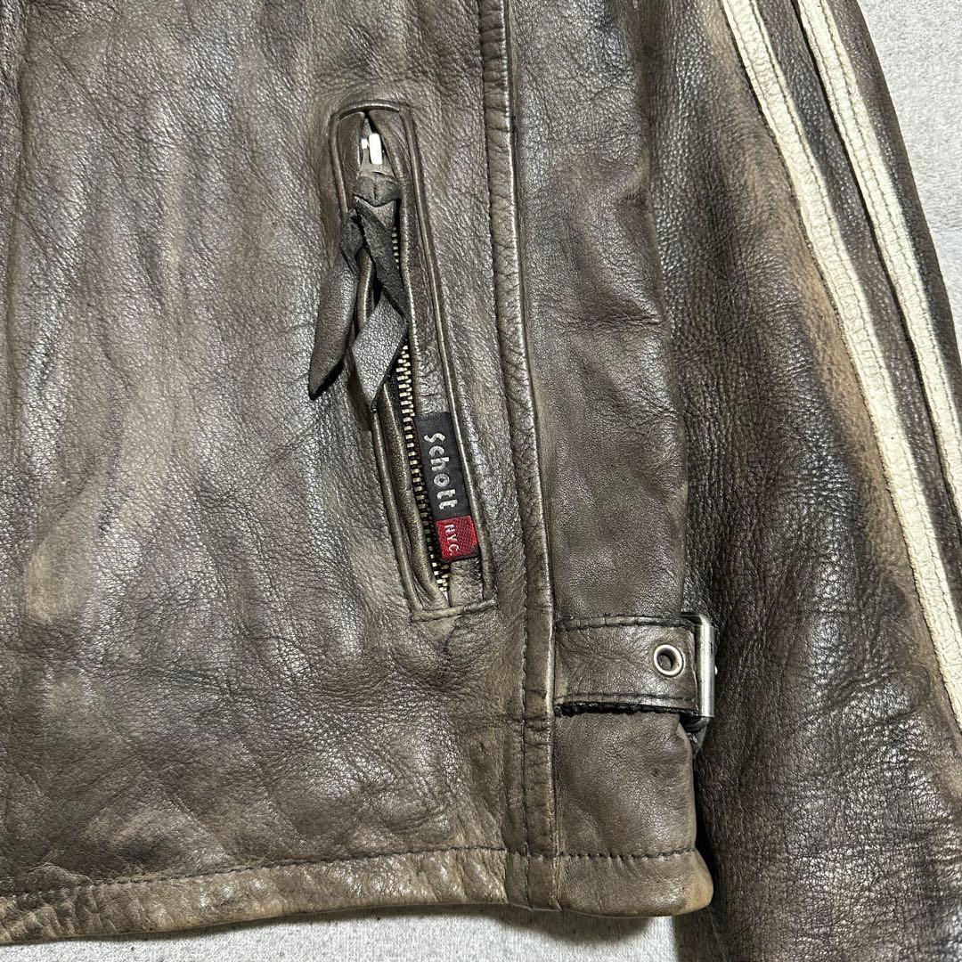専用★L✨クラシックレーサー　Schott ショット　ライダース　牛革　レザー