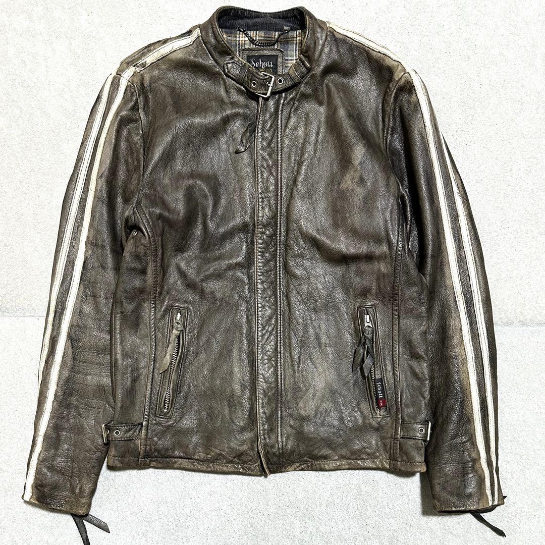 専用★L✨クラシックレーサー　Schott ショット　ライダース　牛革　レザー