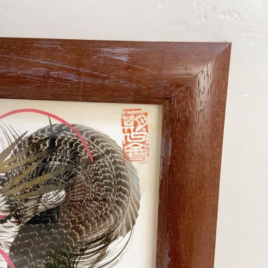 日光一筆龍 高瀬 縁起物 商売繁盛 白紙 墨色 絵画 日本画 壁掛け 額入り