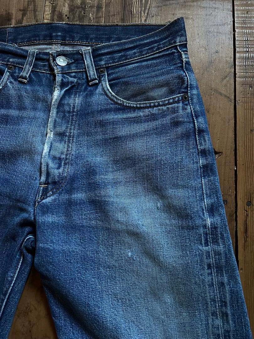 茶*ー様 60s levi's 501 BIGE ビッグE 足長R 希少ズレカン