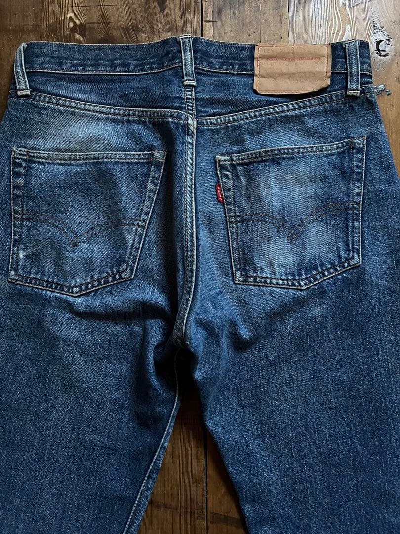茶*ー様 60s levi's 501 BIGE ビッグE 足長R 希少ズレカン