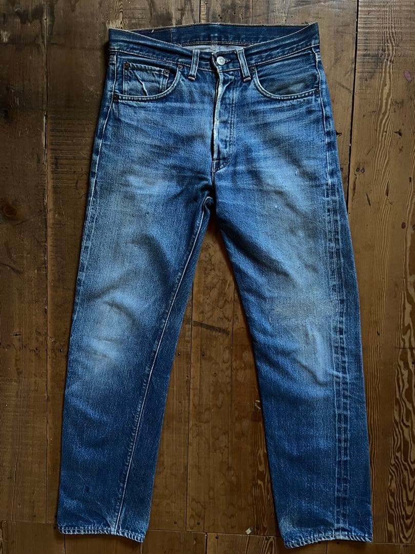 茶*ー様 60s levi's 501 BIGE ビッグE 足長R 希少ズレカン