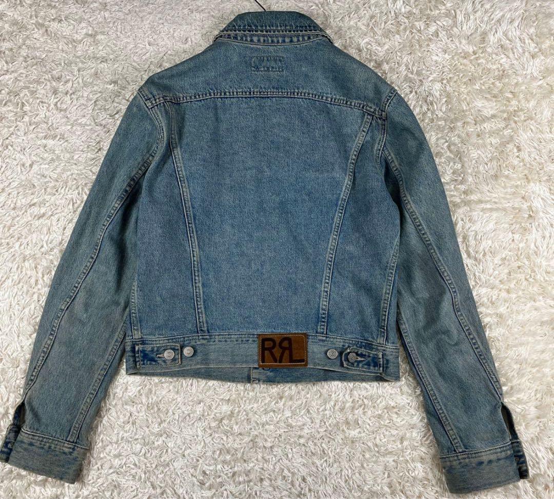 レア 90’s RRL ダブルアールエル デニムジャケット 三ツ星 USA製 S