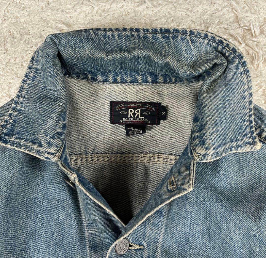 レア 90’s RRL ダブルアールエル デニムジャケット 三ツ星 USA製 S