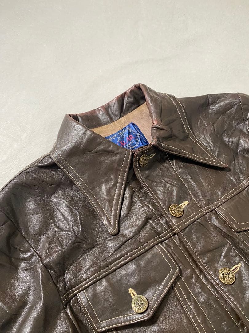 b*n様 70s USA製 SKALAR レザートラッカージャケット ショート丈