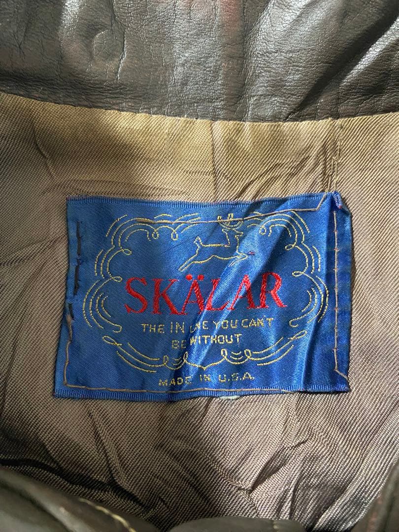 b*n様 70s USA製 SKALAR レザートラッカージャケット ショート丈
