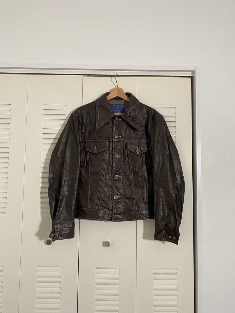 b*n様 70s USA製 SKALAR レザートラッカージャケット ショート丈