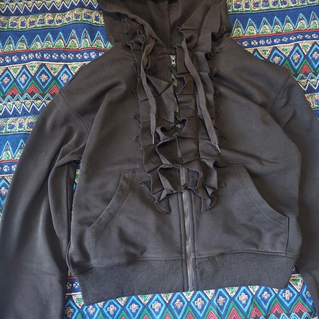 OPEN YY オープンワイワイ RUFFLE HOODIE パーカー