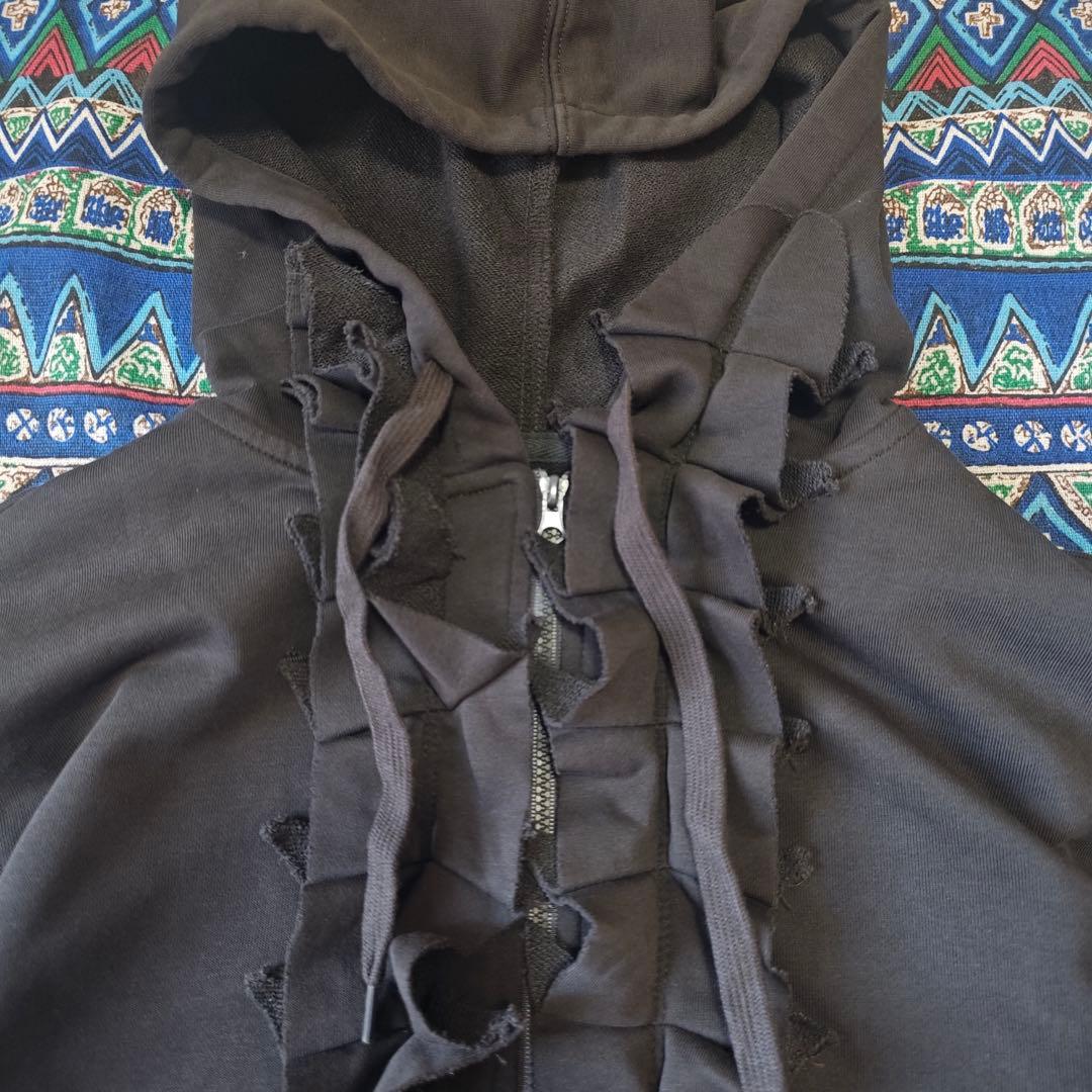 OPEN YY オープンワイワイ RUFFLE HOODIE パーカー