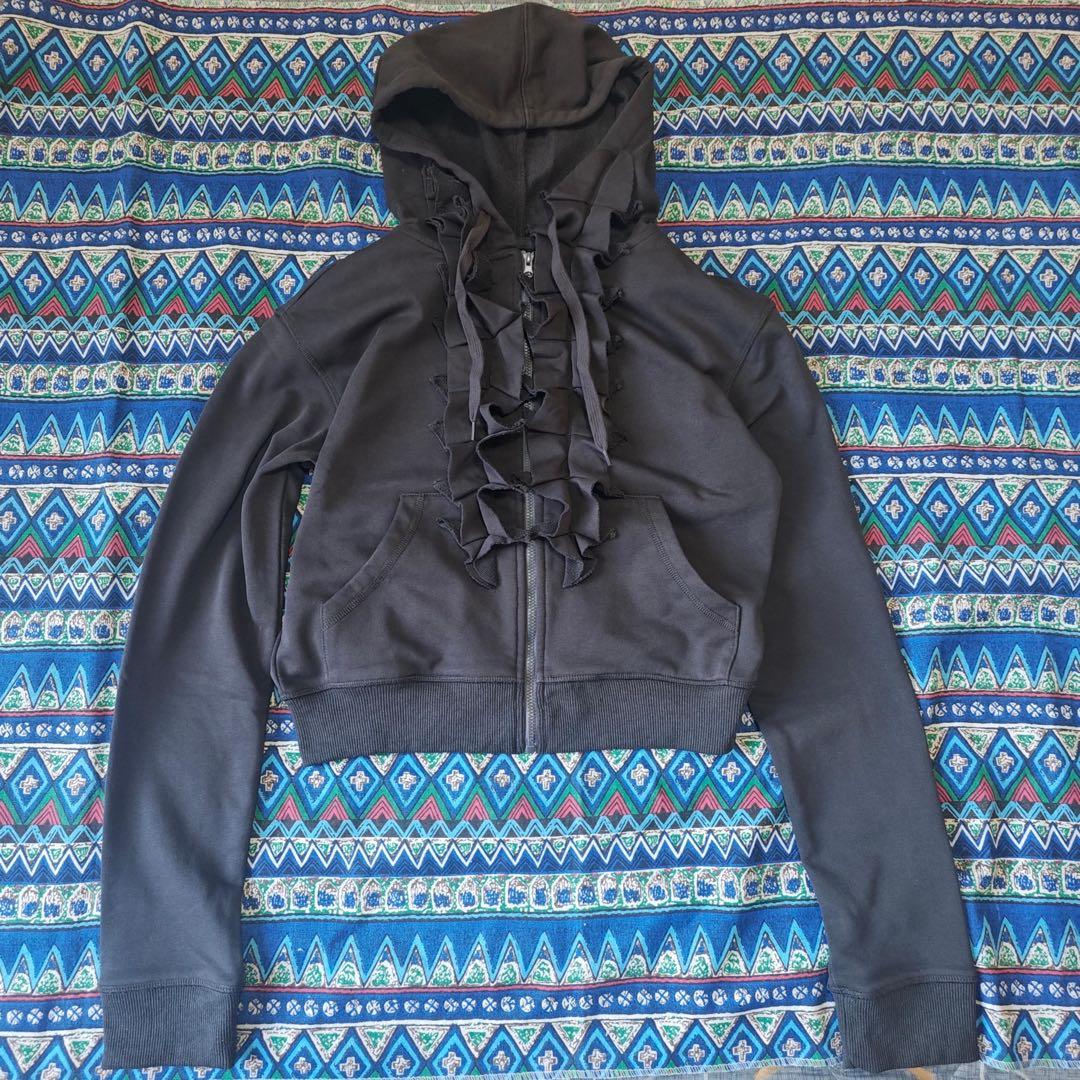 OPEN YY オープンワイワイ RUFFLE HOODIE パーカー