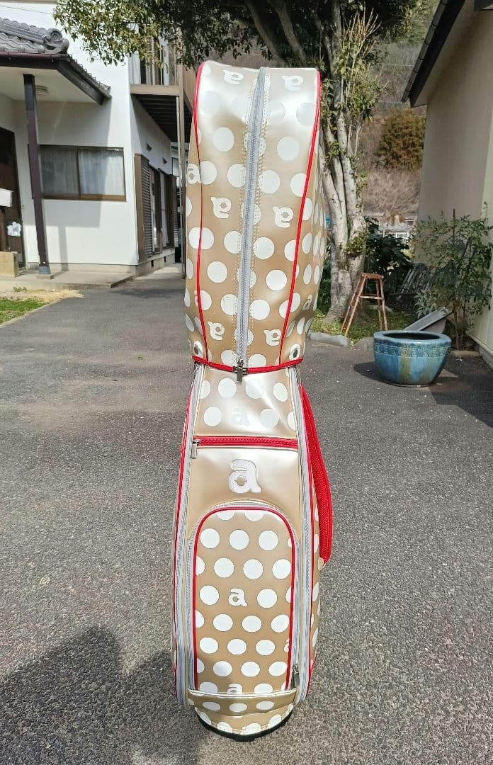 arcivio ドット柄 ゴルフキャディバッグ　【美品】