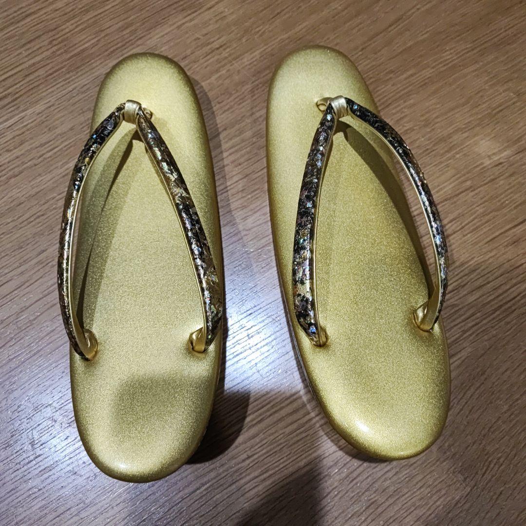 金鷲のバッグと草履のセット