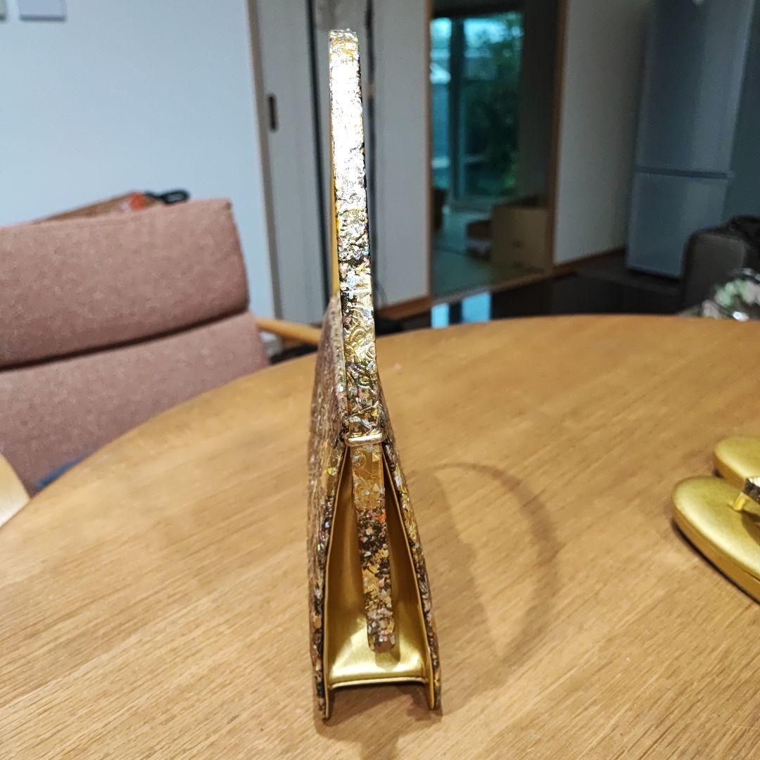 金鷲のバッグと草履のセット