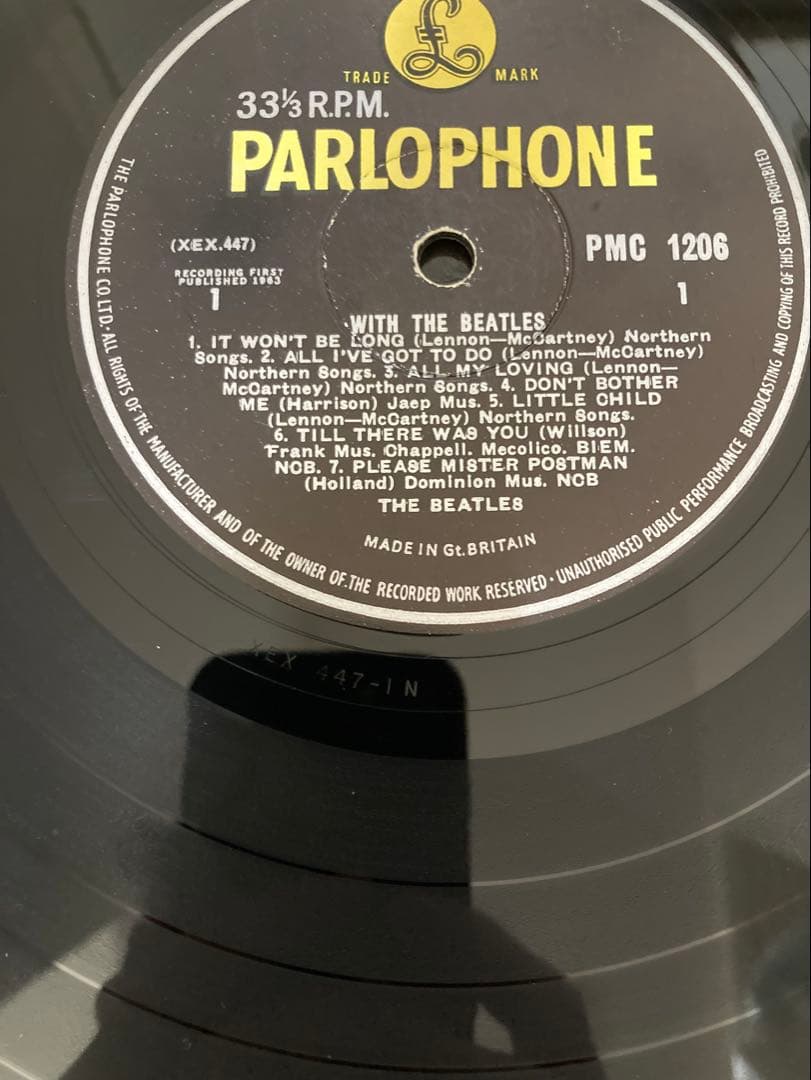 稀少UKオリジナル1NラウドWith The Beatlesビートルズレコード