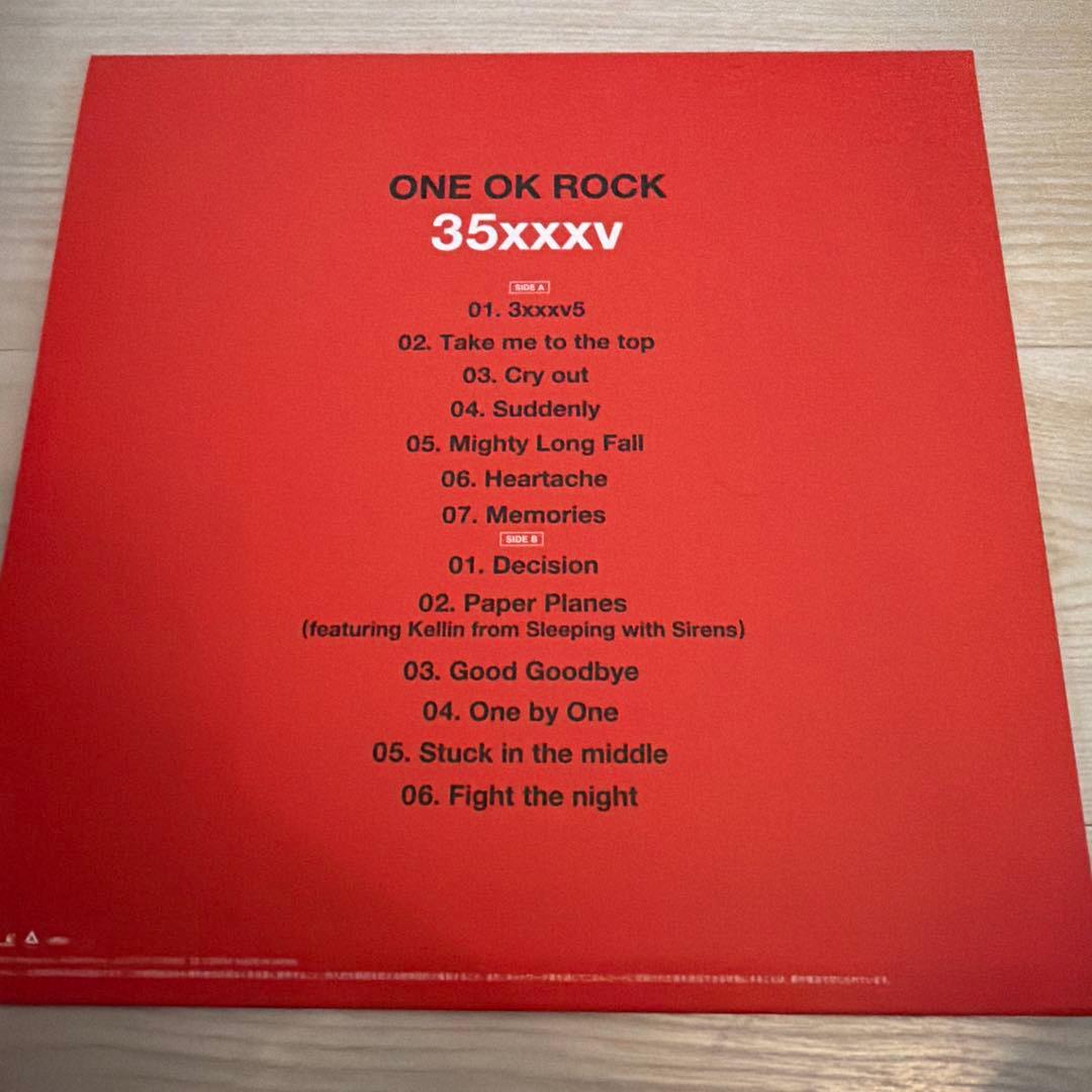 新品未使用　ONE OK ROCK ワンオク　35xxxv レコード　アナログ盤