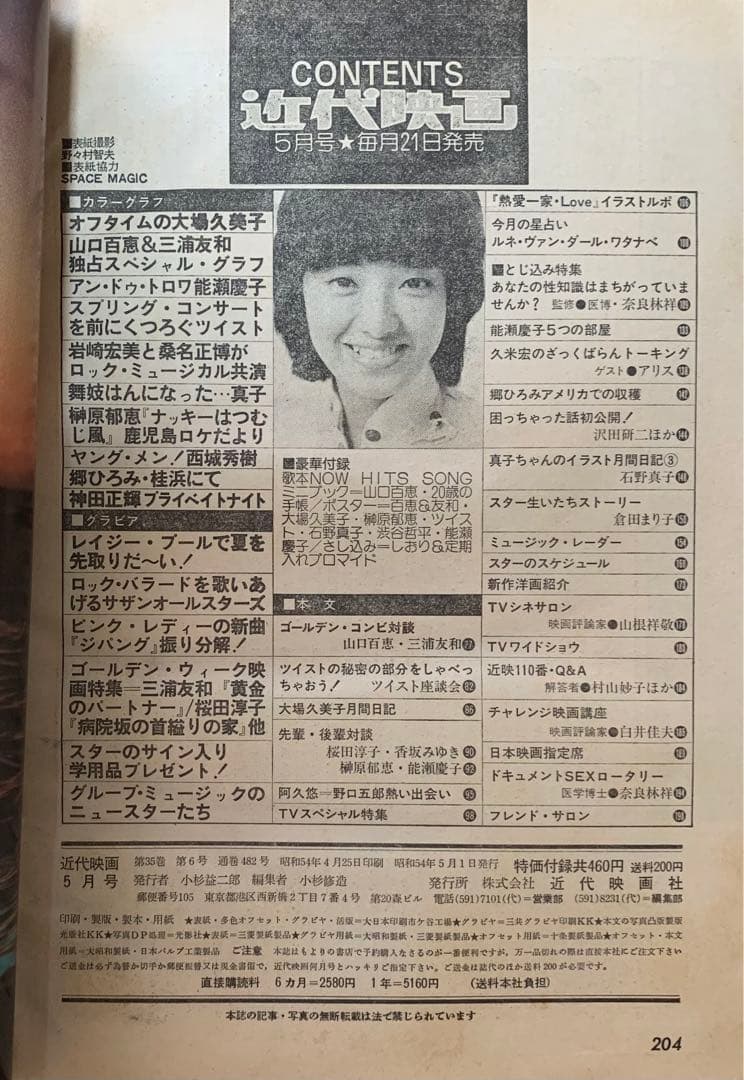 近代映画　1979(昭和54)年5月号