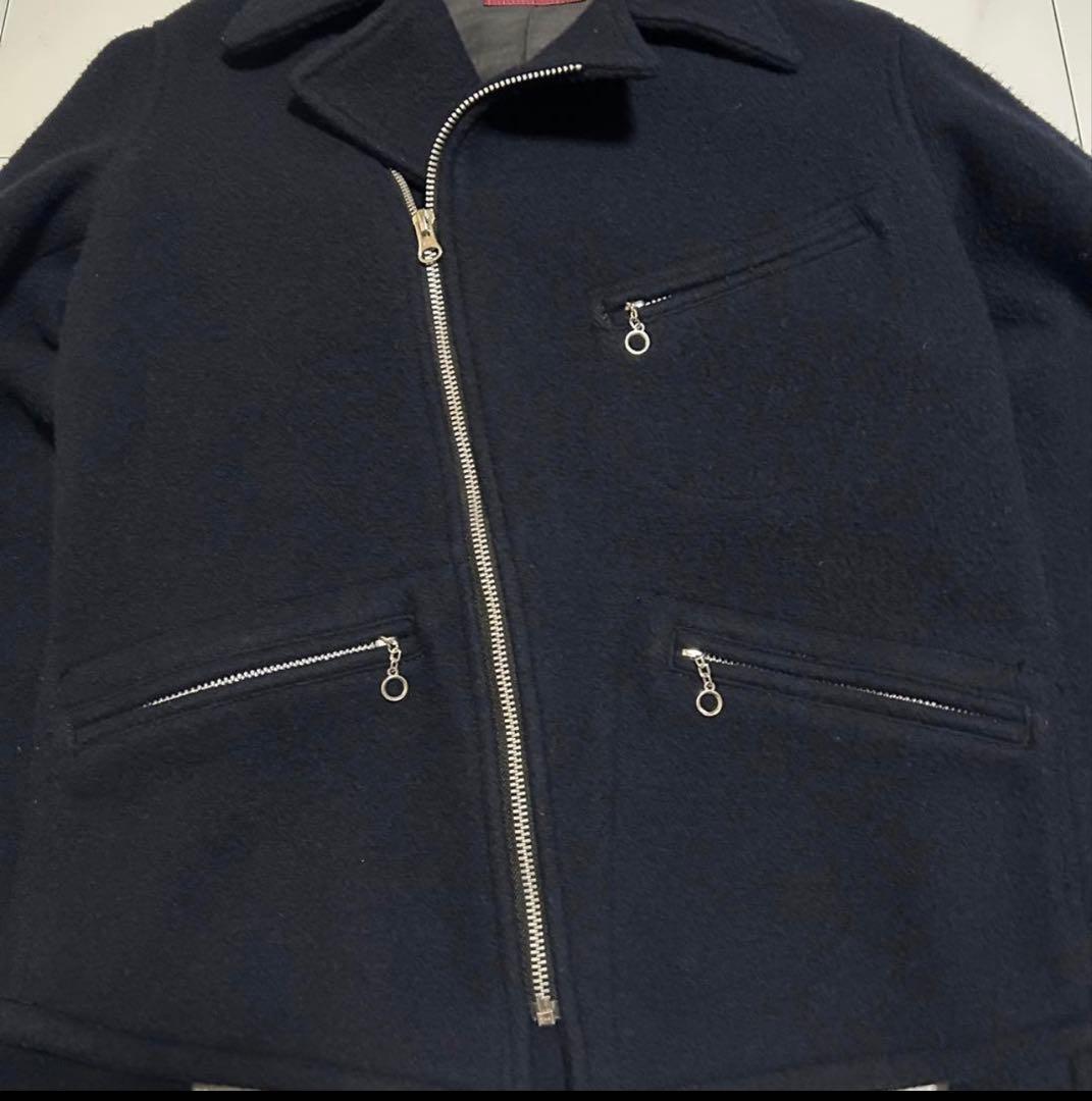 ジャケット・アウター 00s archive diagonal zip gimmick jacket