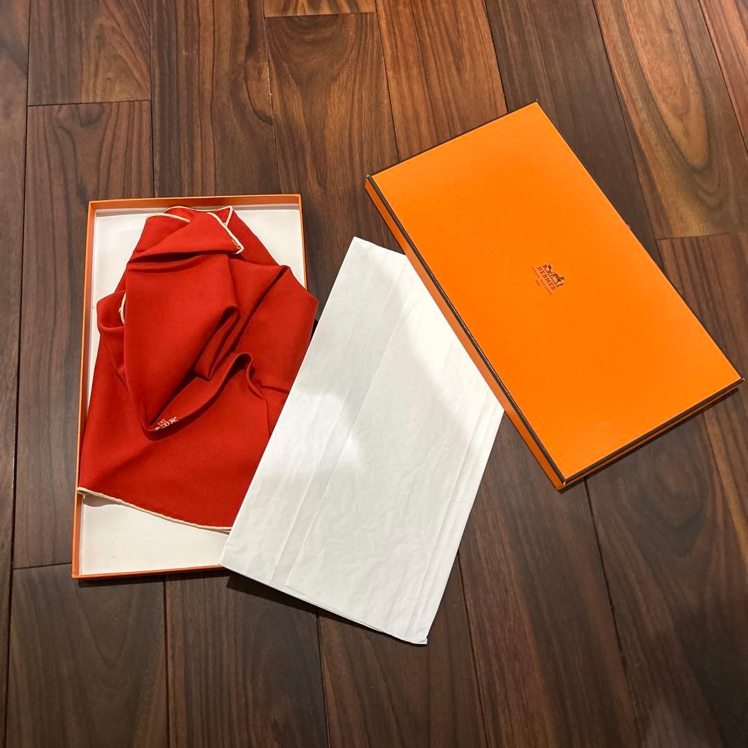 エルメス　HERMES シルク ロザンジュ　スカーフ 　箱付き 美品　大きめ