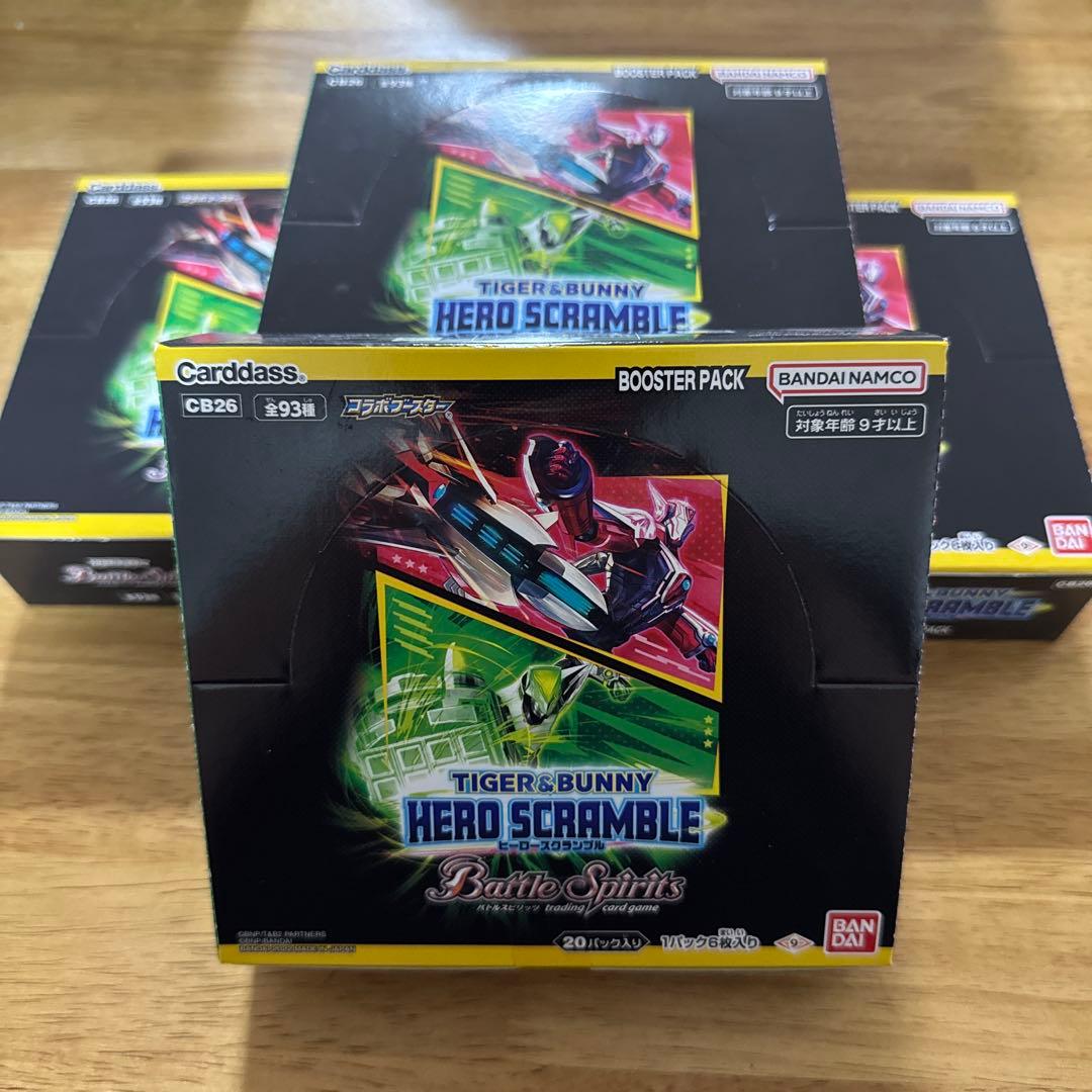 【未開封】バトスピ タイガーアンドバニー ヒーロースクランブル 4BOX