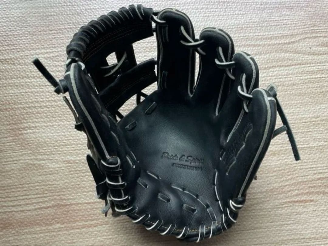 ZETT プロステイタス 今宮モデル 少年軟式 右投げ ブラック M 型付け済み