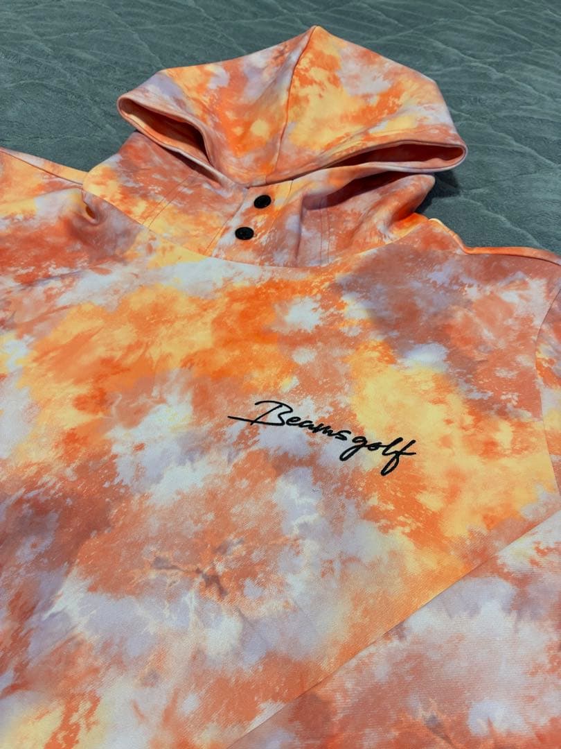 BEAMS GOLFORANGE LABEL タイダイ ダンボールニット パーカ